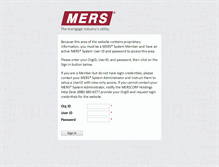 Tablet Screenshot of members.mersinc.org